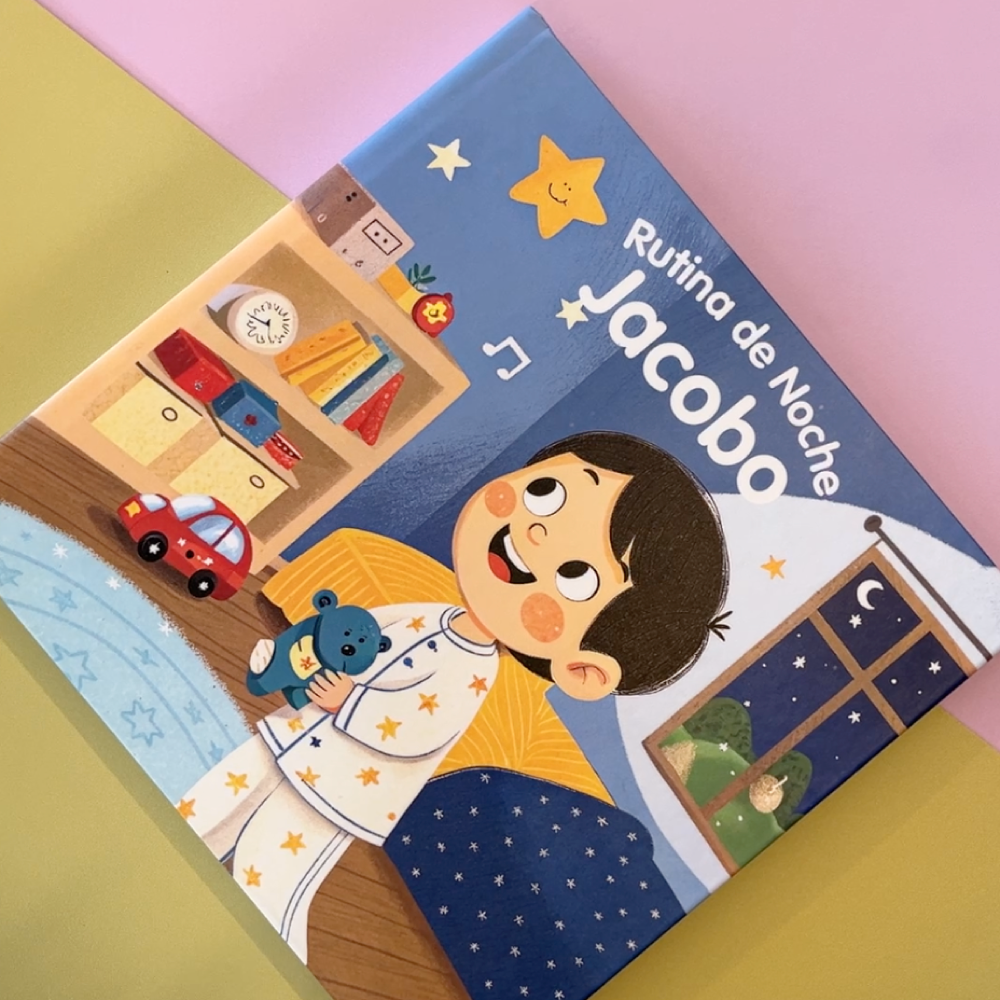 Libro de Rutina de Noche Personalizado para Niños