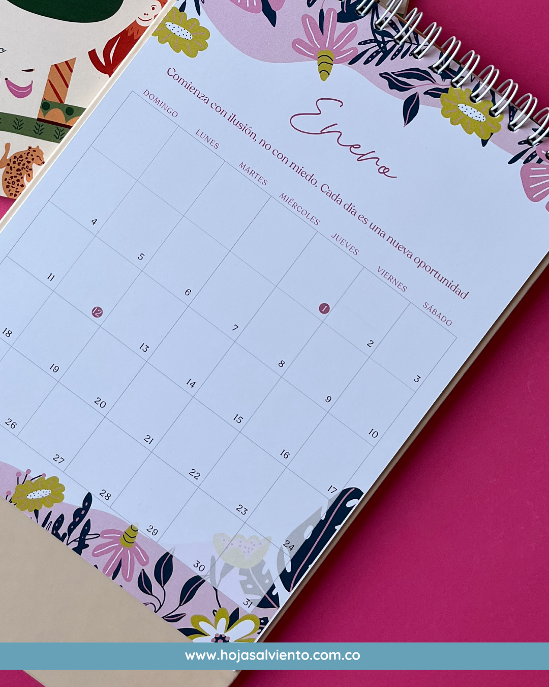 Calendario Escritorio FLORAL