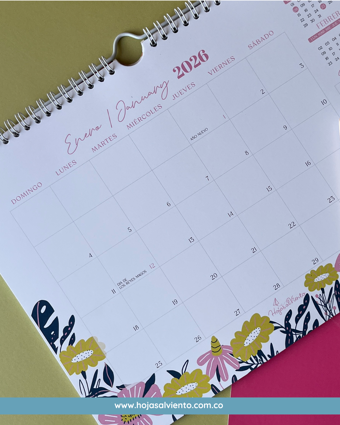 Calendario Programador Floral