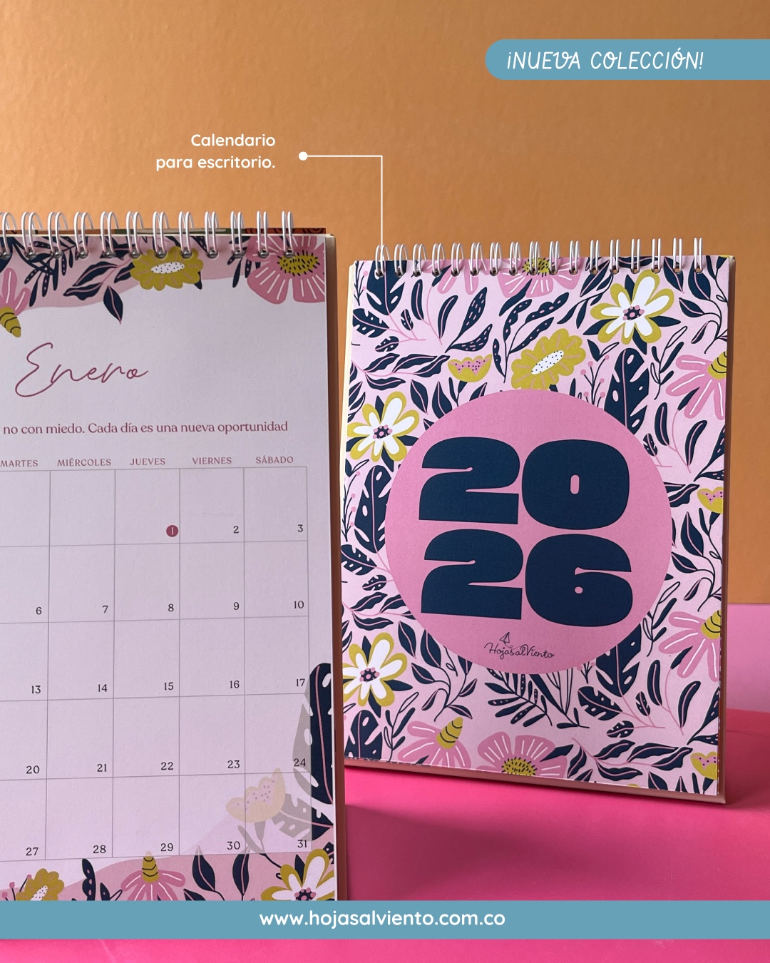 Calendario Escritorio FLORAL