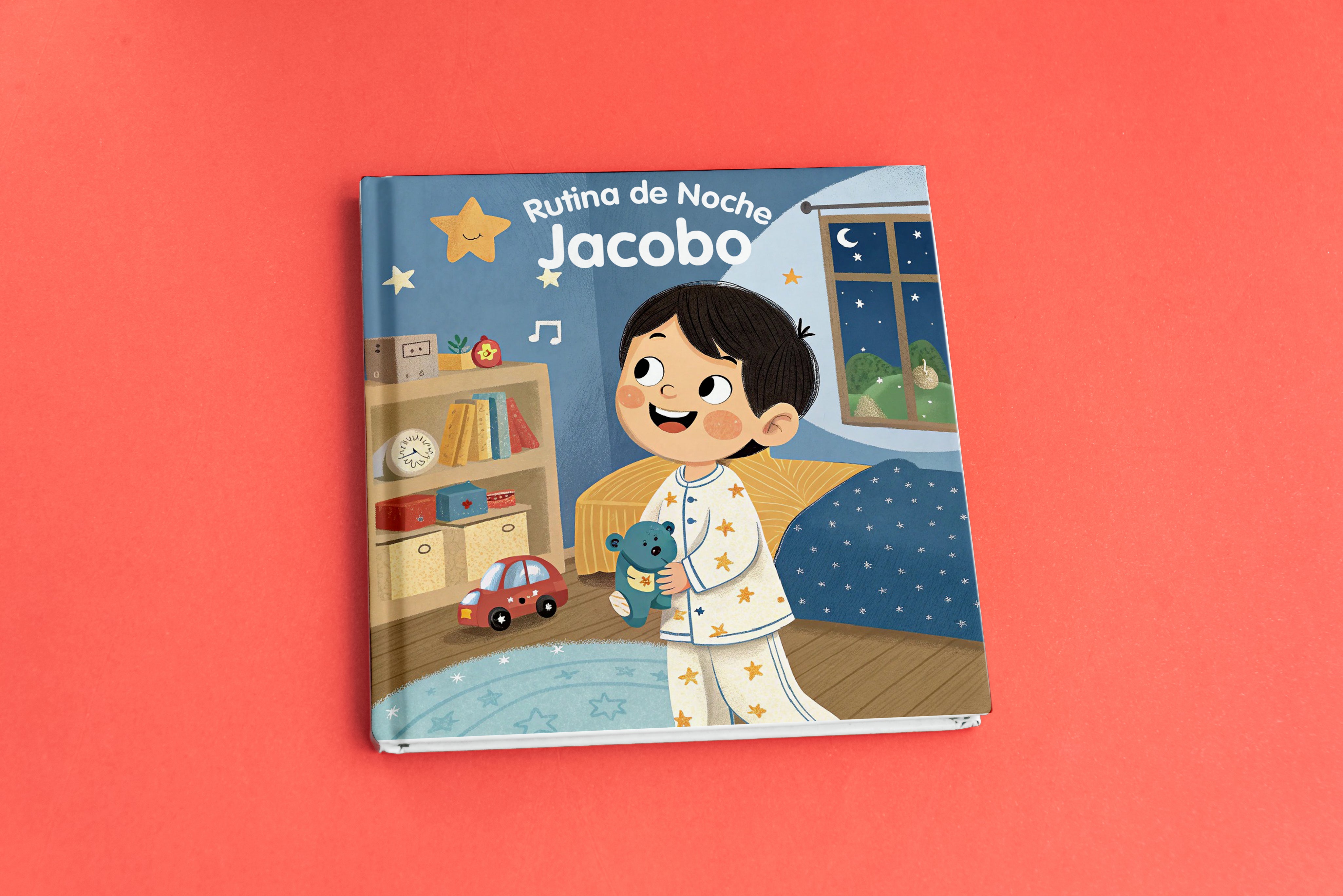 Libro de Rutina de Noche Personalizado para Niños