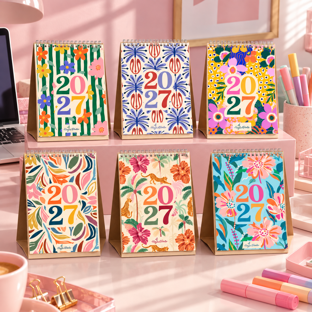 Calendario Escritorio FLORAL