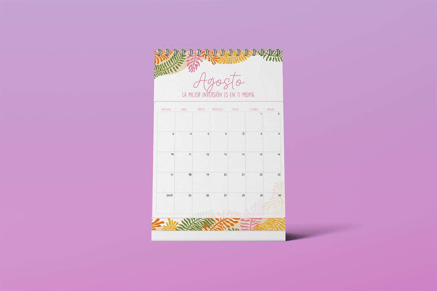 Calendario Escritorio FLORAL