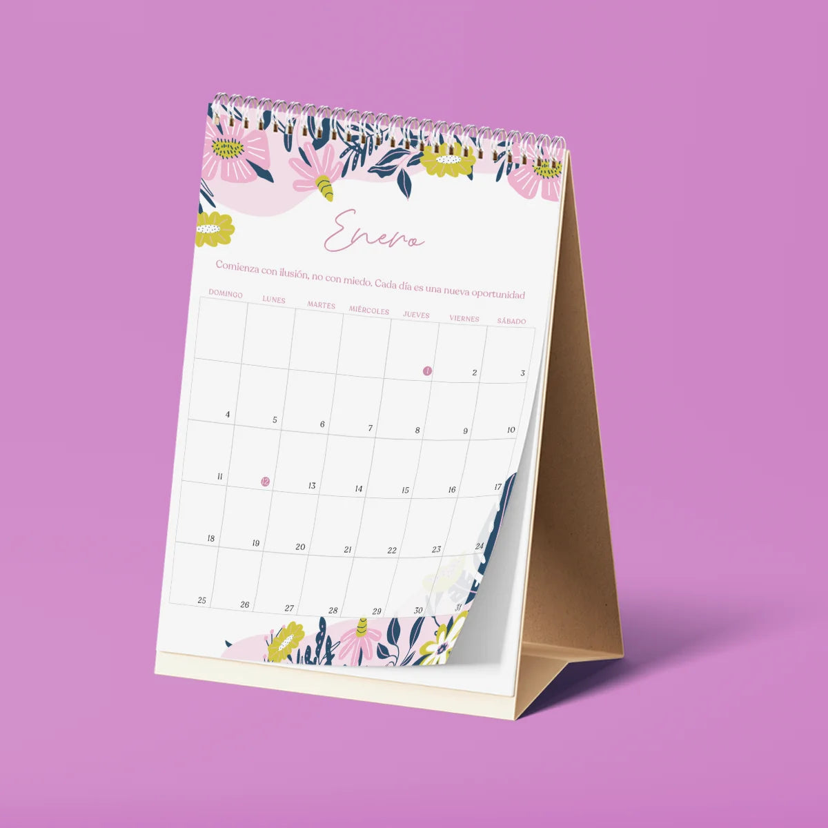 Calendario Escritorio FLORAL