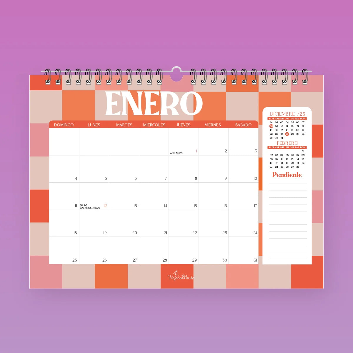 Calendario Programador Retro