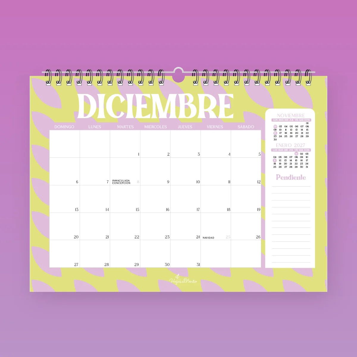 Calendario Programador Retro
