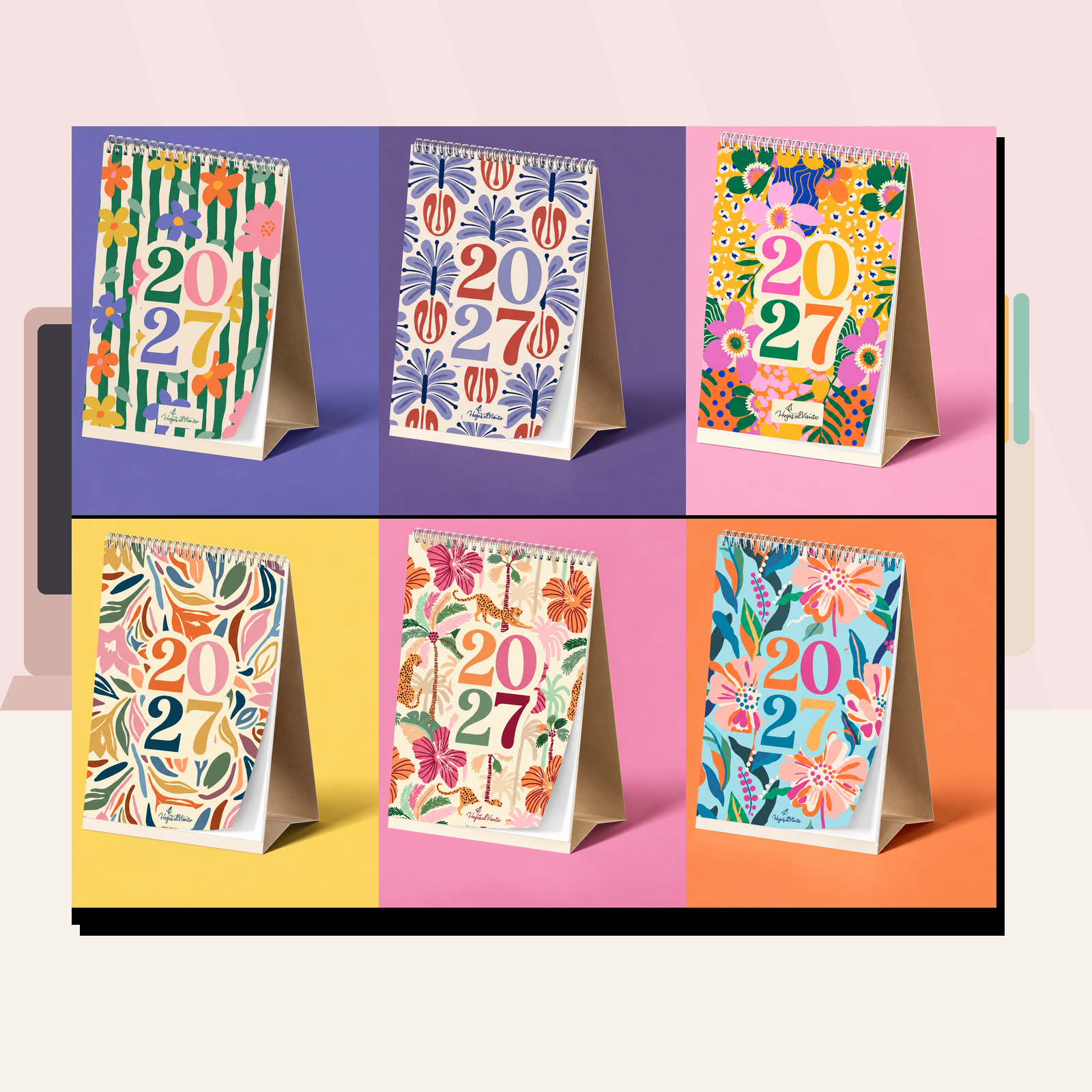 Calendario Escritorio FLORAL